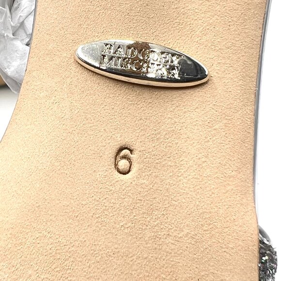Badgley Mischka Womens Size 6 Kamilah‎ Silver Sparkly Jeweled Heels Pumps Shoes - Picture 12 of 14